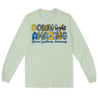 Matcha down right amazing down syndrome awareness Long Sleeve Tee - Artiststas