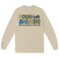 Mushroom down right amazing down syndrome awareness Long Sleeve Tee - Artiststas