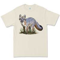 Bone Gray Fox Premium Tee - LillyAllenDesigns