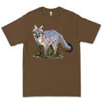 Cacao Gray Fox Premium Tee - LillyAllenDesigns