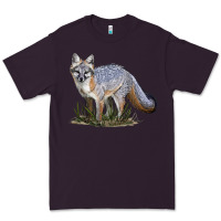 Plum Gray Fox Premium Tee - LillyAllenDesigns