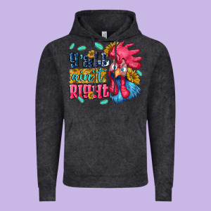 Yall Aint Right With Chicken Vintage Hoodie Designed By Nancycooperartshop