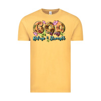 Vintage Mustard god is my refuge and strength Vintage Tee - MaliasSmallBusiness