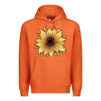 Carrot watercolor sunflower Premium Hoodie - JahusDesignShop