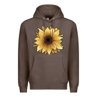 Coffee watercolor sunflower Premium Hoodie - JahusDesignShop