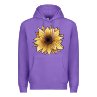 Purple watercolor sunflower Premium Hoodie - JahusDesignShop