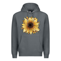 Rock watercolor sunflower Premium Hoodie - JahusDesignShop