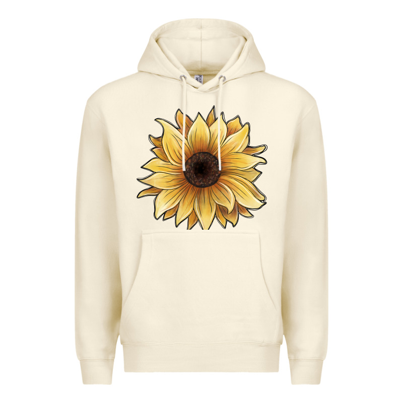 Watercolor Sunflower Premium Hoodie by JahusDesignShop | Teevron