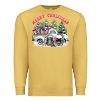 Antique Gold merry christmas gnomies Premium Sweatshirt - FaDigitalArtStudio