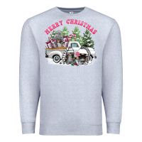 Heather Grey merry christmas gnomies Premium Sweatshirt - FaDigitalArtStudio