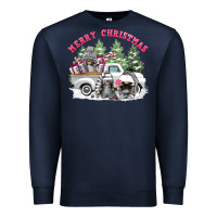 Navy merry christmas gnomies Premium Sweatshirt - FaDigitalArtStudio