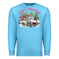 Ocean Blue merry christmas gnomies Premium Sweatshirt - FaDigitalArtStudio