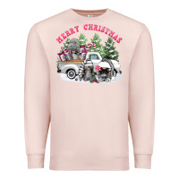 Pale Pink merry christmas gnomies Premium Sweatshirt - FaDigitalArtStudio