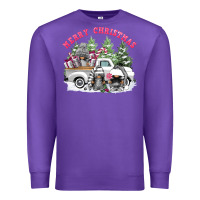 Purple merry christmas gnomies Premium Sweatshirt - FaDigitalArtStudio