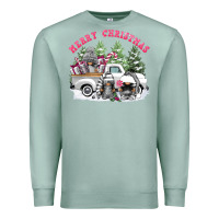 Seafoam merry christmas gnomies Premium Sweatshirt - FaDigitalArtStudio