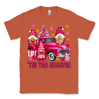 Copper Tis' the season pink Christmas gnomes truck Classic Tee - NancyCooperArtShop