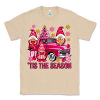 Mushroom Tis' the season pink Christmas gnomes truck Classic Tee - NancyCooperArtShop