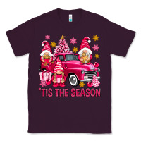Plum Tis' the season pink Christmas gnomes truck Classic Tee - NancyCooperArtShop