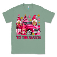 Sage Tis' the season pink Christmas gnomes truck Classic Tee - NancyCooperArtShop