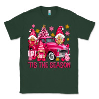 Sports Green Tis' the season pink Christmas gnomes truck Classic Tee - NancyCooperArtShop