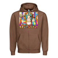 Chestnut easter day rabbit Zipper Hoodie - TumblerDesignByShophia