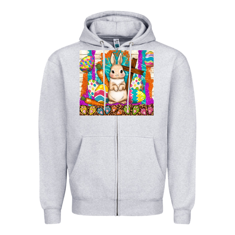 Easter Day Rabbit Zipper Hoodie by TumblerDesignByShophia | Teevron