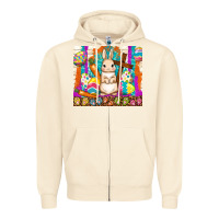 Sandshell easter day rabbit Zipper Hoodie - TumblerDesignByShophia