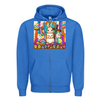 True Royal easter day rabbit Zipper Hoodie - TumblerDesignByShophia