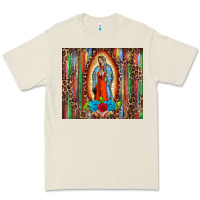 Bone our lady of Guadalupe serape Premium Tee - BarkalooDesign