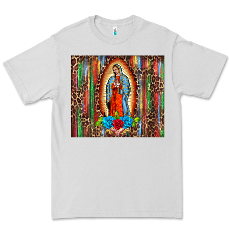 Our Lady Of Guadalupe Serape Premium Tee by BarkalooDesign | Teevron