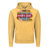 Vintage Mustard welcome to the fabulous happy girl avenue Vintage Hoodie - MaliasSmallBusiness