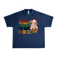 Navy Tis' the season to bake cookies Urban Heavy Tee - NancyCooperArtShop