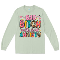 Matcha bad bitch with bad anxiety Long Sleeve Tee - Artiststas