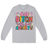 Moon Dust bad bitch with bad anxiety Long Sleeve Tee - Artiststas