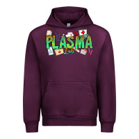 Mauve Wine plasma lab Urban Hoodie - CowhideDigitalArt