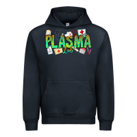 Navy plasma lab Urban Hoodie - CowhideDigitalArt