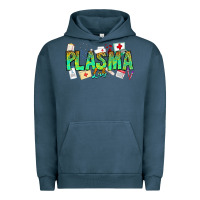 Pigment Midnight Navy plasma lab Urban Hoodie - CowhideDigitalArt