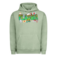 Pigment Oil Green plasma lab Urban Hoodie - CowhideDigitalArt