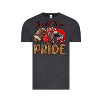 Vintage Black small town big pride red Vintage Tee - MaliasSmallBusiness
