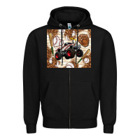 Black baseball crusher Zipper Hoodie - TumblerDesignByShophia