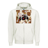 Oatmeal Heather baseball crusher Zipper Hoodie - TumblerDesignByShophia