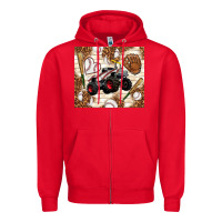 Red baseball crusher Zipper Hoodie - TumblerDesignByShophia