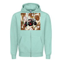 Seafoam baseball crusher Zipper Hoodie - TumblerDesignByShophia