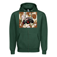 Sports Green baseball crusher Zipper Hoodie - TumblerDesignByShophia