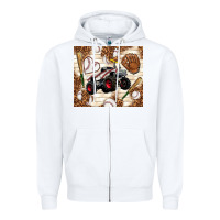 White baseball crusher Zipper Hoodie - TumblerDesignByShophia