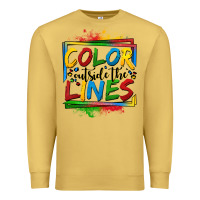 Antique Gold color outside the lines autism Premium Sweatshirt - OliviaCreatesArt