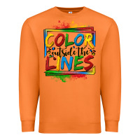 Carrot color outside the lines autism Premium Sweatshirt - OliviaCreatesArt