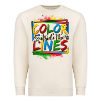 Sandshell color outside the lines autism Premium Sweatshirt - OliviaCreatesArt