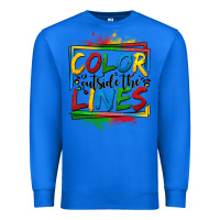 True Royal color outside the lines autism Premium Sweatshirt - OliviaCreatesArt