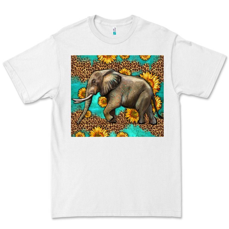 Western Sunflowers Elephant Premium Tee by LillyAllenDesigns | Teevron